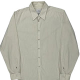 Armani Exchange Striped Shirt - Large Beige Cotton Blend