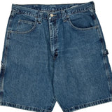 Wrangler Cargo Denim Shorts - 34W 10L Blue Cotton