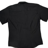 Dickies Short Sleeve Shirt - Medium Black Polyester Blend