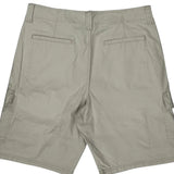 Relaxed Fit Wrangler Cargo Shorts - 32W 10L Beige Cotton