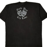 Smile Now Cry Later Shaka Wear Graphic T-Shirt - 2XL Black Cotton