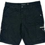 Ecko Unltd Cargo Shorts - 36W 10L Black Cotton
