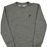 Fila Sweatshirt - Small Grey Cotton