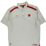 Clemson Nike Polo Shirt - XL White Polyester