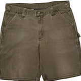 Carhartt Cargo Carpenter Shorts - 36W 10L Brown Cotton