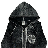 Harley Davidson Graphic Hoodie - Small Gray Cotton