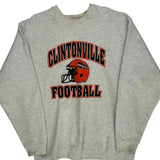 Clintonville Football Unbranded Sweatshirt - Medium Grey Cotton Blend