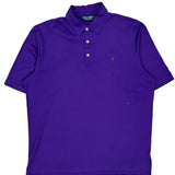 Polo By Ralph Lauren Polo Shirt - Large Purple Cotton