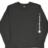 Carhartt Long Sleeve T-Shirt - 2XL Black Cotton
