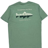 Straightline Fly Shop Patagonia Graphic T-Shirt - Small Green Cotton