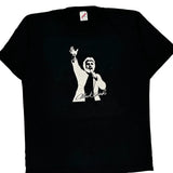 Microphone Graphic Jerzees Single Stitch T-Shirt - XL Black Cotton Blend