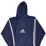 Adidas Windbreaker - XL Navy Polyester