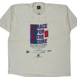 Race For The Cure Fruit Of The Loom Single Stitch T-Shirt - 2XL White Cotton Blend