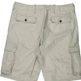 American Eagle Cargo Shorts - 34W 11L Beige Cotton
