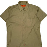 Dickies Short Sleeve Shirt - XL Khaki Polyester Blend