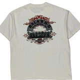 Motorcycles Harley Davidson Graphic T-Shirt - XL White Cotton
