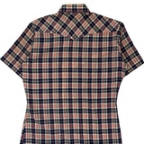 Wrangler Checked Short Sleeve Shirt - Medium Multicoloured Cotton