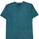 Blank Single Stitch T-Shirt - Large Blue Cotton