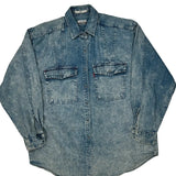 Levis Oversized Denim Shirt - Large Light Wash Cotton
