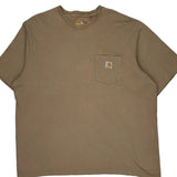 Carhartt T-Shirt - 2XL Beige Cotton