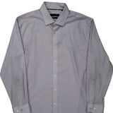 Thflex Supima Tommy Hilfiger Slim Fit Shirt - XL Purple Cotton