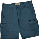 Wrangler Cargo Shorts - 36W 9L Blue Cotton