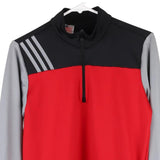 Age 11-12 Adidas 1/4 Zip - Medium Block Colour Polyester