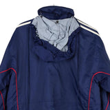 Age 16-18 Adidas Jacket - XL Navy Nylon