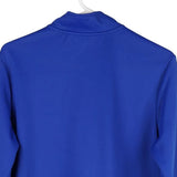 Age 14 Madonna di Sotto Sassuolo Lotto Football 1/4 Zip - XL Blue Polyester