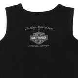 Vintage black Atlanta Georgia Harley Davidson Top - womens small