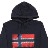 Napapijri Hoodie - Small Navy Cotton