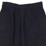 Emporio Armani Trousers - 28W UK 10 Navy Wool Blend