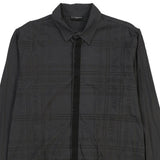 Richmond Checked Shirt - 2XL Grey Cotton