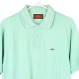 The Rose World Embroidered Polo Shirt - Small Green Cotton