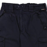 Kaama Cargo Trousers - 32W 30L Navy Cotton Blend