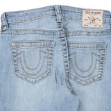 Halle Mid Rise Super Skinny True Religion Skinny Jeans - 28W UK 8 Blue Cotton