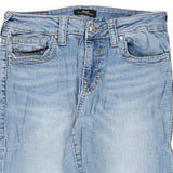 Halle Mid Rise Super Skinny True Religion Skinny Jeans - 28W UK 8 Blue Cotton
