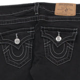 True Religion Skinny Jeans - 26W UK 4 Black Cotton