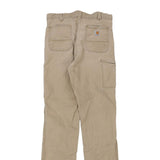 Paint Splattered Carhartt Trousers - 38W 34L Beige Cotton