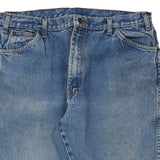 Dickies Carpenter Trousers - 38W 29L Blue Cotton