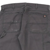 Dickies Carpenter Trousers - 36W 30L Grey Cotton