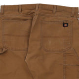 Dickies Carpenter Trousers - 38W 30L Brown Cotton