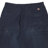 Dickies Cargo Shorts - 37W 11L Navy Cotton