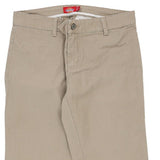 Dickies Trousers - 30W UK 10 Beige Cotton Blend