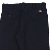 Flex Dickies Trousers - 38W 31L Navy Cotton Blend