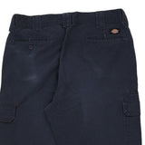 Dickies Cargo Trousers - 36W 31L Navy Cotton Blend