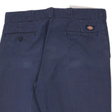 874 Dickies Trousers - 36W 29L Navy Cotton Blend