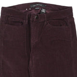 Calvin Klein Jeans Cord Trousers - 34W UK 12 Purple Cotton