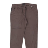 Armani Jeans Trousers - 33W 26L Brown Cotton