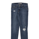 710 Levis Skinny Jeans - 26W UK 4 Blue Cotton